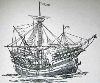 Carrack ship illustration